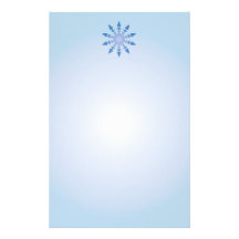 Blaues Schneeflocke-Briefpapier Druckpapier