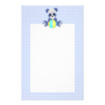 Blaues Teddybär-Briefpapier Individuelles Büropapier