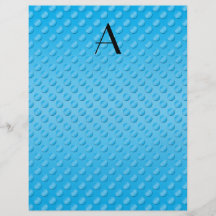 Blaues Tupfenmonogramm Individuelle Flyer
