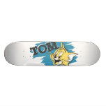 Blaues und gelbes Logo Toms Individuelles Skateboard