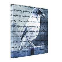 Blaues Vogel-Lied Galerie Gefaltete Leinwand