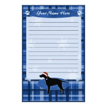 Blaues Weihnachtsgelocktes überzogenes Retriever-B Druckpapiere