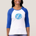 Blaues Yin Yang Phoenix Shirts