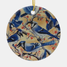 Blauhäher Weihnachtsbaum Ornamente