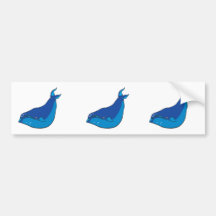 Blauwal Autosticker