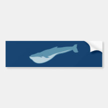 Blauwal blue whale autosticker