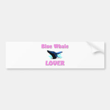 Blauwal-Liebhaber Autoaufkleber
