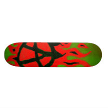 Blazin Anarchie-Neues Logo-Umgekehrtes Brett Personalisierte Skateboarddecks