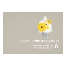 Blechdose der Wildblumen, die R.S.V.P. Wedding sin Individuelle Einladungskarte