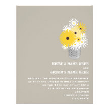 Blechdose-Wildblumen, die Einladung Wedding sind