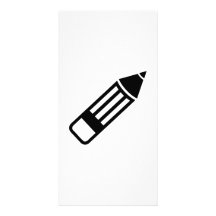 Bleistiftstift Photo Karten Vorlage