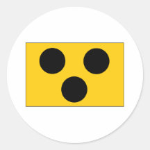 Blindes Symbol Runde Sticker