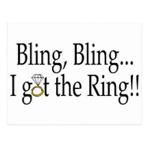 Bling Bling… erhielt ich den Ring!! Postkarten
