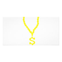 bling-bling Ikone des Dollarzuhälters Foto Grußkarte
