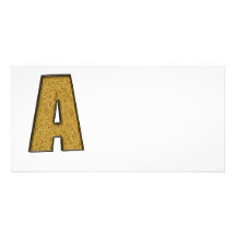 Bling Gold A Individuelle Photo Karte