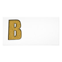 Bling Gold B Foto Karte