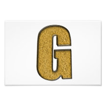 Bling Gold G Photo Art