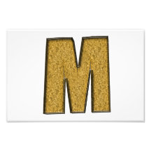 Bling Gold M Art Photo