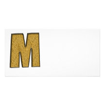 Bling Gold M Foto Grußkarte
