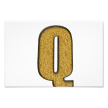 Bling Gold Q Photo Art