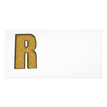 Bling Gold R Individuelle Foto Karten