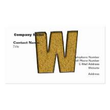 bling Gold W Business Card