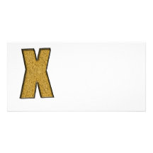 Bling Gold X Fotokarte