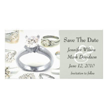 Bling schellt Save the Date Foto-Karte Fotokartenvorlage