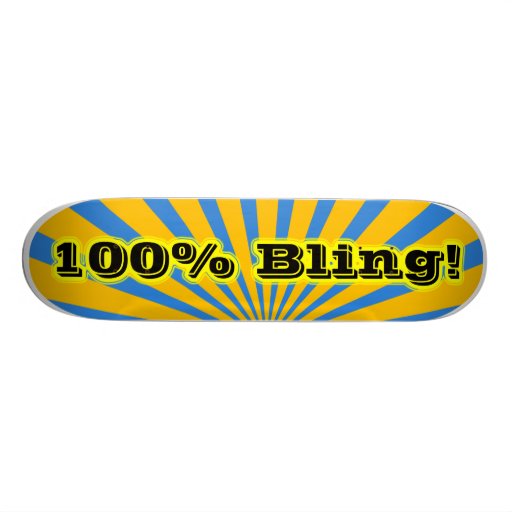 Bling Skateboard 100% Personalisiertes Skateboarddeck