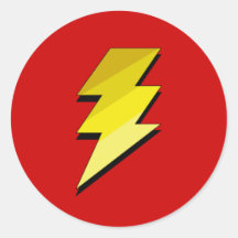 Blitz-Donner-Bolzen Sticker