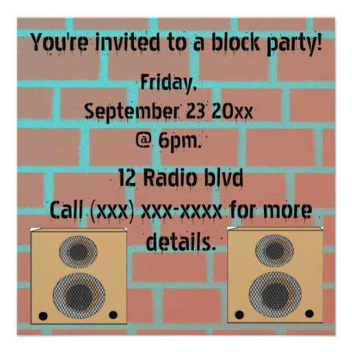 Block-Party Einladung