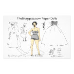 Bloggess Papierpuppen (durch fattieart) Individuelles Büropapier