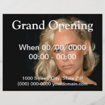Blonde Frau Vollfarbige Flyer