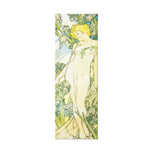 Blonde Kunst Nouveau Göttin Galerie Faltleinwand