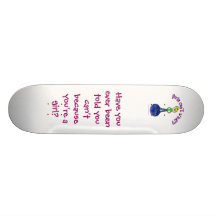 Blonde Regel die Welt Skateboard Deck