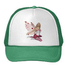 Blonde Valentinsgruß-Fee - Rosa 1 Retrokappen