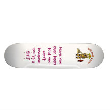 Blondes Feuerwehrmann-Mädchen Individuelle Skateboarddecks