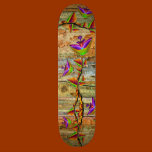 Bloomfasia Flower Art on Tree Bark Skateboard skateboards