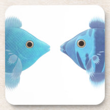 blue fishes coasters