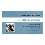 Blue QR Code Business Card visitenkarten