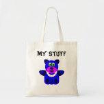 Blue Teddy Bear Tote Bags