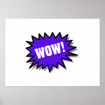 Blue Wow Poster