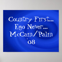 blueoceanswirl, Land-zuerst… Ego-nie… MCC… Plakatdruck