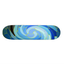 BlueSwirls Personalisiertes Skateboard