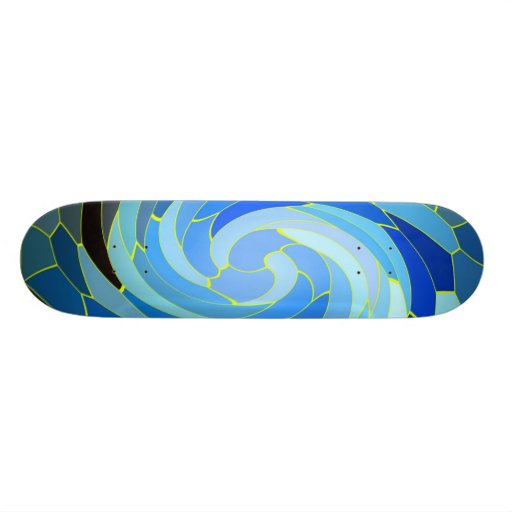 BlueSwirls Personalisiertes Skateboard