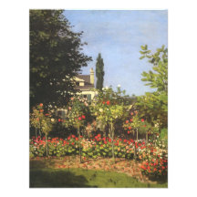 Blühender Garten bei Sainte-Adresse durch Claude M Personalisierte Einladungen