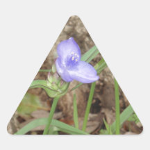 Blume auf einer Flasche Aufkleber