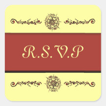 Blume der Liebe (Hennastrauch) (Orange) Quadrataufkleber