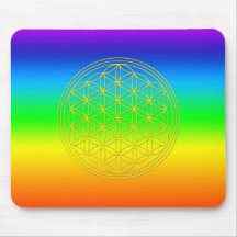 Blume des Lebens chakra 2 Mousepad
