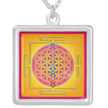 BLUME des LEBENS - Chakras Yantra Personalisierter Schmuck